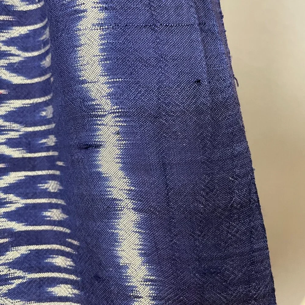 Ikat Scarf Fringe Rectangular Long Blue‎ White Pink Casual Women Boho